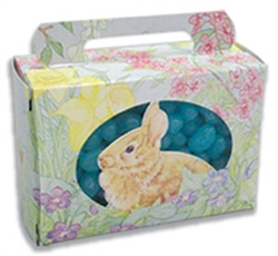 1/2 Pound Tote Bunnies & Flowers Candy Box | 5 Pack