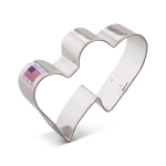 3-3/4" Double Hearts Cookie Cutter