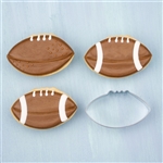 3-1/2" Football Shaped Cookie Cutter fall super bowl playoffs 8262A