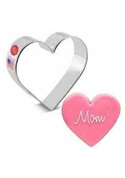 3-3/8" Heart Shaped Cookie Cutter valentines sweetest day