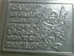 "Candy is Dandy" Bar Chocolate Mold