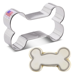 3-1/2" Dog Bone Cookie Cutter pet animal cracker treat