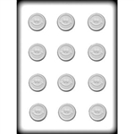 1-1/4" Smiley Mint Hard Candy Mold