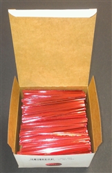 4" Red Metallic Twist Ties - 2,000 Pack