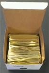 4" Gold Metallic Twist Ties - 2,000 Pack