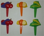 Fruit and Veggies Cupcake Picks