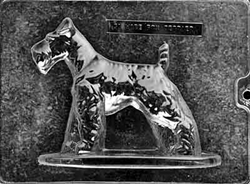 3D Wire Fox Terrier Chocolate Mold - Side A