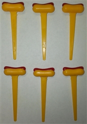 Hotdog on a Bun Cupcake Picks