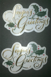 Season's Greetings Cake Topper