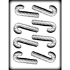 3D Candy Cane Hard Candy Mold chocolate plastic christmas
