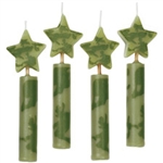 Camouflage Chunky Candles - 4 Pack