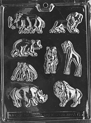 Wild Animals Chocolate Mold