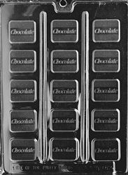 Chocolate Inscribed Mint Mold