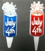 Firecracker 4th of July Cupcake Picks