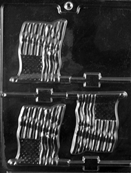 U.S. Flag Lolly sucker Chocolate candy Mold