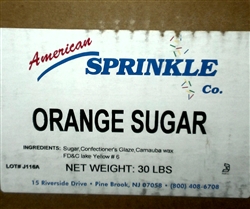Orange American Sugar - 30 Pound Bag