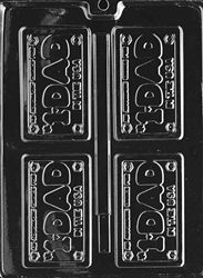 Dad License Plate Chocolate Mold father's day birthday D041