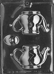 3D Tea Pot Chocolate Mold tea party beauty and the beast alice in wonderland D077