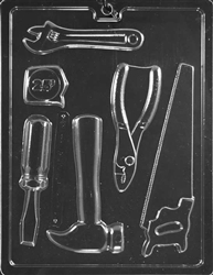 Tools Assortment Chocolate Mold job construction plumber repairman D102