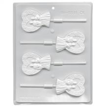 Bride Groom Heart Hard Candy Sucker lollipop Mold wedding rehearsal dinner