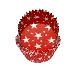 Red Baking Cups with White Stars