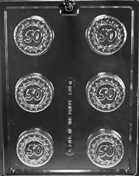 "50" Sandwich Cookie Chocolate Mold