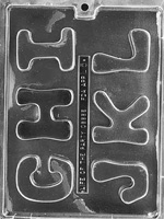 Letters G-H-I-J-K-L Mold