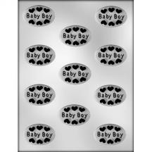 2" Oval Baby Boy Chocolate Mold