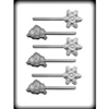 Snowflake Snowman Sucker Hard Candy Mold