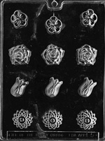 Assorted Flowers Chocolate Mold