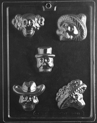 Day of the Dead Skulls Candy Mold