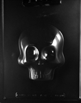 3D Skull Front Chocolate Mold