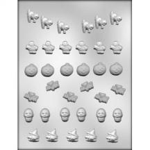 3/4" Bite Size Halloween Assortment Chocolate Mold