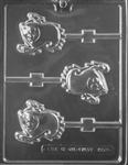 Smiley Ghost Lolly Chocolate Mold