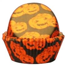 Pumpkin Halloween Baking Cups - 100 Pack
