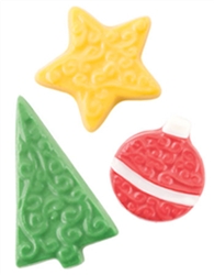 Scrolled Tree, Star and Ornament Minis Mold