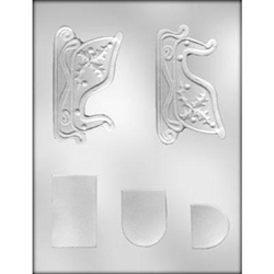 4-1/4" Sleigh 3D Chocolate Mold candy christmas holiday gift winter