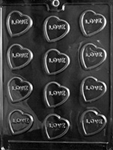 Hearts with Love chocolate mold