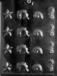 Sea Assortment Chocolate Mold Starfish Jumping Fish Nautilus Seahorse