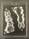 3D Rabbit Chocolate Mold