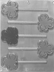 shamrock lollipop chocolate sucker mold clover 60P-7 St Patrick's Irish