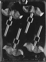 Mustache Lolly Chocolate Mold