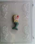 Small Mermaid Holding Shell Chocolate Mold