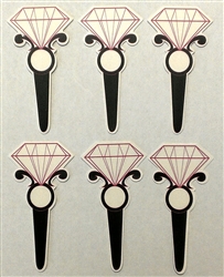 Coated Paper Diamond Ring Picks