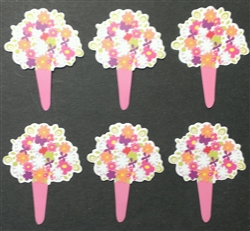 Flower Bouquet Cupcake Picks