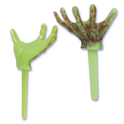 Monster Hand Cupcake Pick - 6 Pack