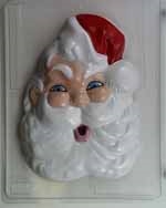 Large Happy Santa Face Chocolate Mold