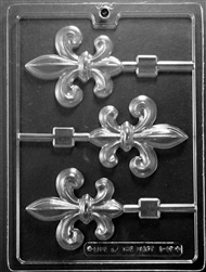 Fleur-de-Lis Lolly Chocolate Mold