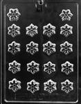 bite size snowflake decos chocolate mold candy small christmas holiday winter