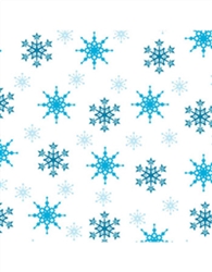 Snowflake Foil 4" x 4" Candy Wraps - 50 Count